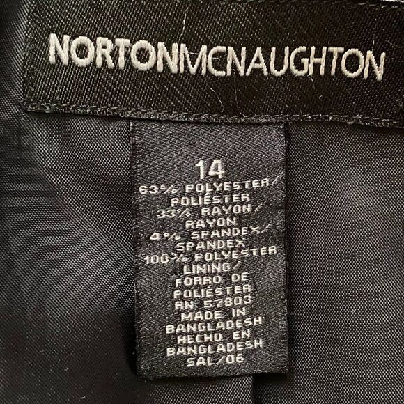 Norton McNaughton Button Down Lined Blazer Women Size 14 - Picture 6 of 8
